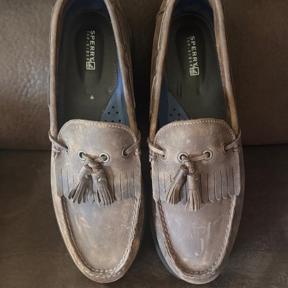 Sperry Top Sider slip on loafers tassel SZ 10.5M Brown
QQ